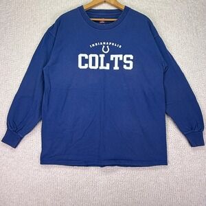 Indianapolis Colts NFL‎ Football Long Sleeve T-Shirt Mens Size L